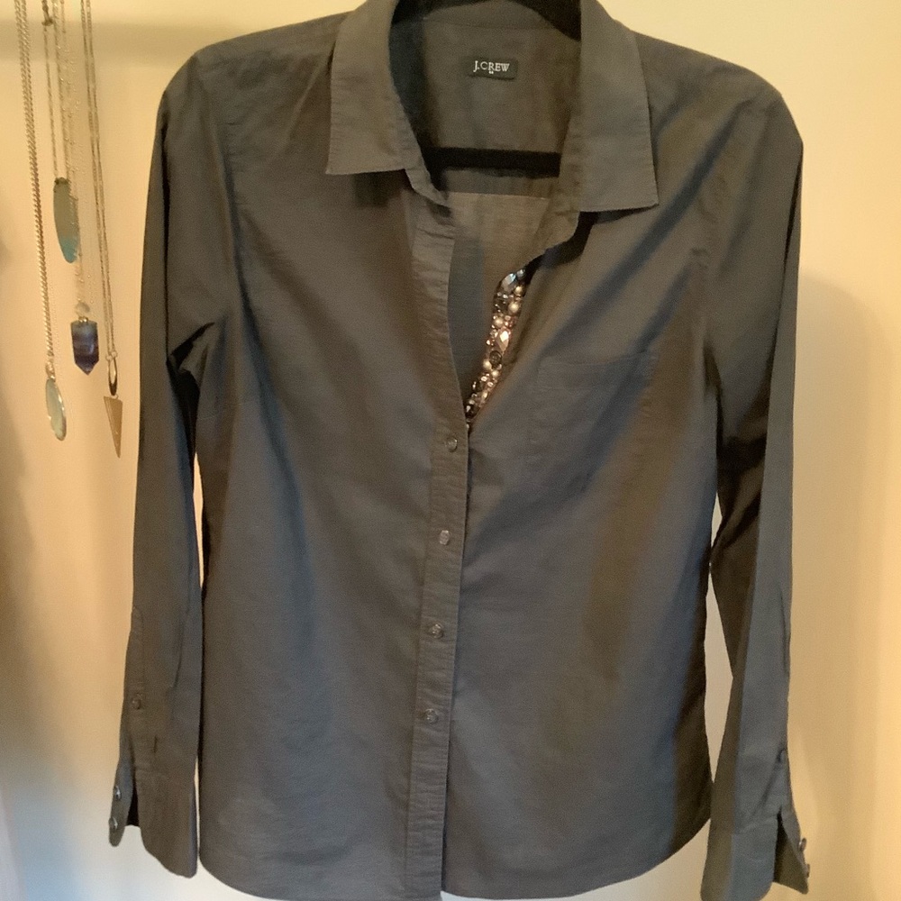 [jcrew] no jewelry required button up M ✨